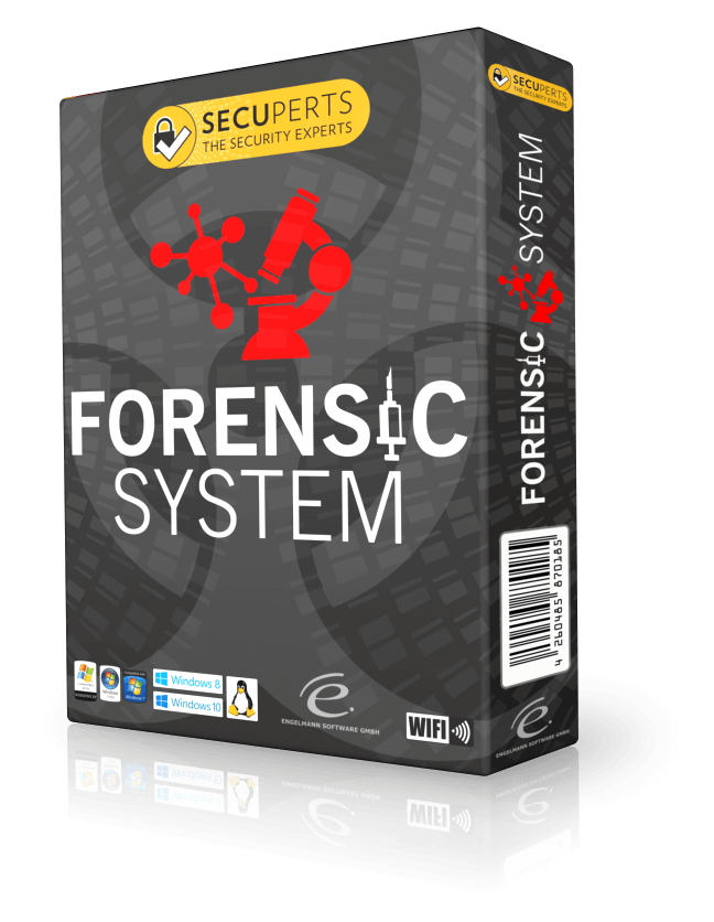 SecuPerts Forensic System – software box with forensic tools