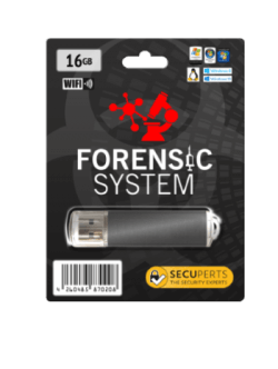 SecuPerts Forensic System on 16 GB USB 3.0 in blister — bootable Linux Live
